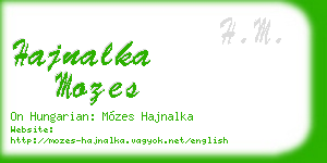 hajnalka mozes business card